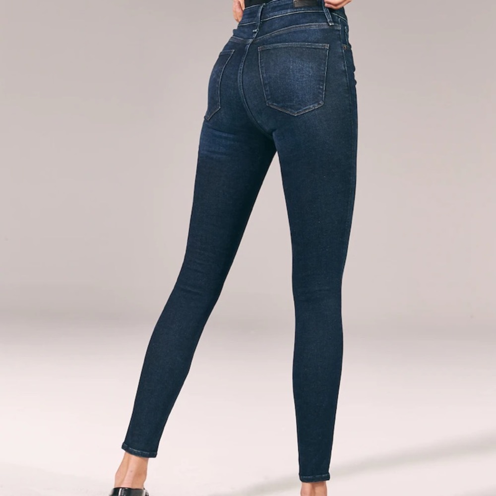 ABERCROMBIE SIMONE HIGH RISE SUPER SKINNY -  NWT - dark blue